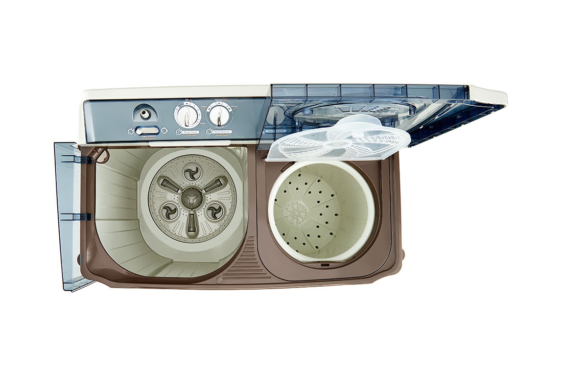 LG غسالة ذات حوض مزدوج حجم 10 كجم، 3 برامج للغسيل, P1460RWNL, thumbnail 5