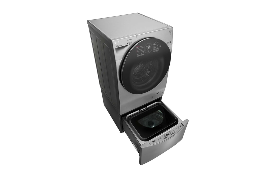 LG إل جي ™TWINWash ، غسالة ومجففة، 12/7 كجم، محرك الدفع المباشر 6 حركات، تقنية ™TrueSteam، تقنية ThinQ, FH4G1JCHP6N_F8K5XNK4, thumbnail 10