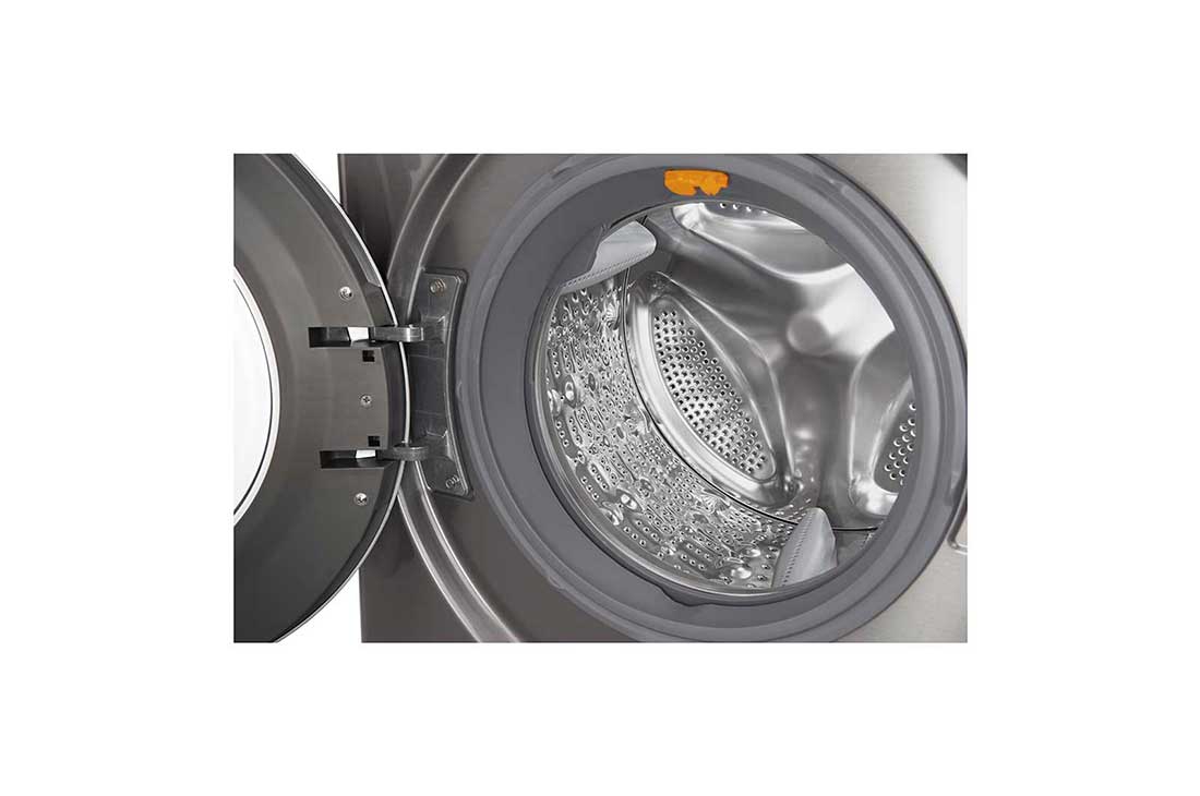 LG غسالة تحميل أمامي 9 كجم، محرك الدفع المباشر 6 حركات، إمكانية إضافة قطع الغسيل، ™Smart Diagnosis, F4J7FNP8S, thumbnail 3