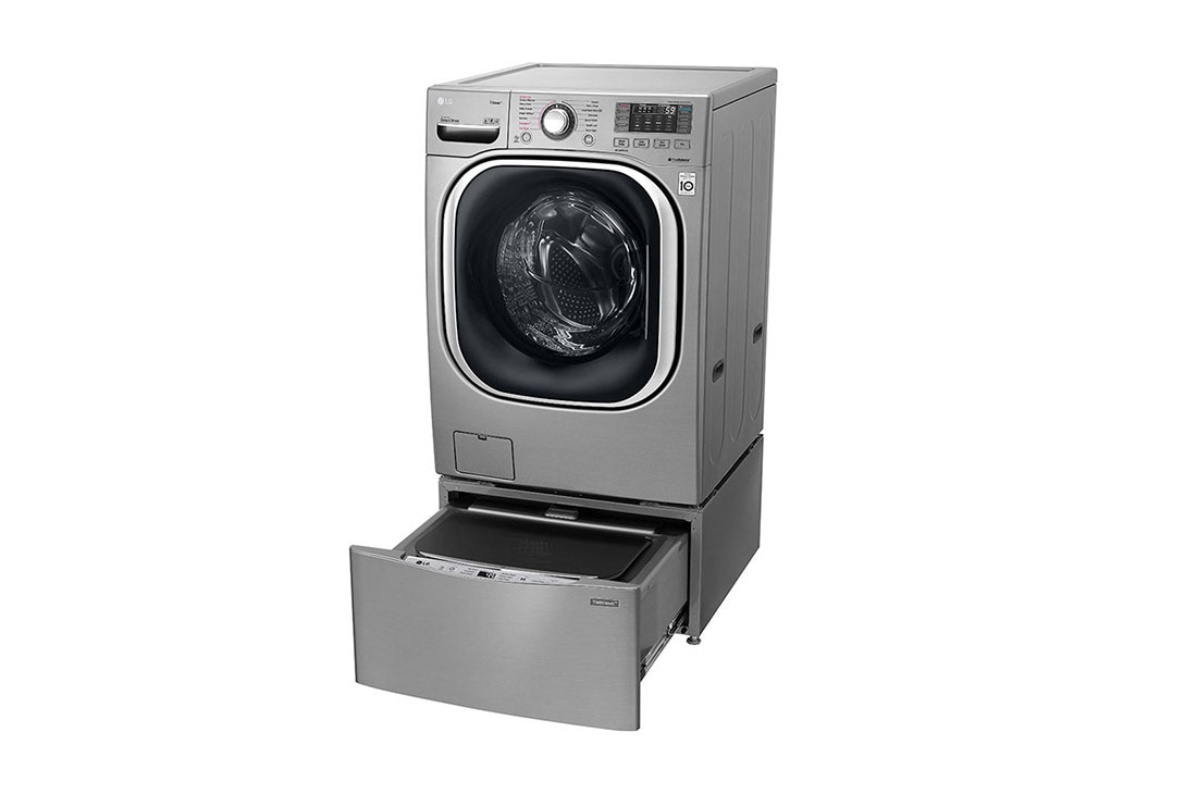 LG إل جي ™TWINWash ، غسالة ومجففة، 23.5/11 كجم، محرك الدفع المباشر 6 حركات، تقنية ™TrueSteam، تقنية ThinQ, F0K1CHK2T2_FF70E1UDNK12, thumbnail 10