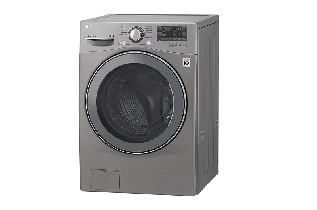 LG غسالة ومجففة، 14/8 كجم، محرك الدفع المباشر 6 حركات، تقنية ™TurboWash،<br>™Smart Diagnosis, F0K6DMK2S2, thumbnail 4