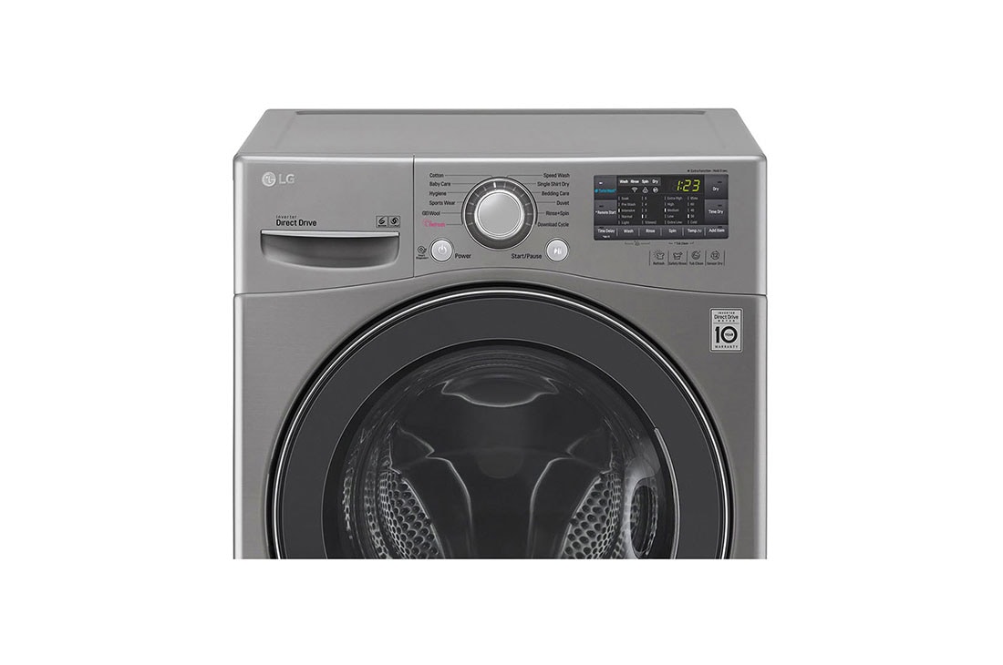 LG غسالة ومجففة، 14/8 كجم، محرك الدفع المباشر 6 حركات، تقنية ™TurboWash،<br>™Smart Diagnosis, F0K6DMK2S2, thumbnail 7
