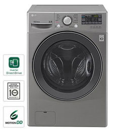 غسالة ومجففة، 13/8 كجم، محرك الدفع المباشر 6 حركات، تقنية ™TurboWash،<br>™Smart Diagnosis2