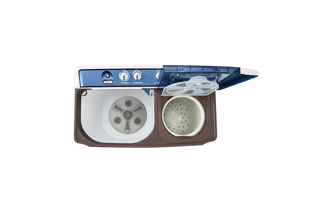 LG غسالة ذات حوض مزدوج، 14 كجم، بخاخ دوار، 3 برامج للغسيل، مرشح نسالات, P1860RWN, thumbnail 5