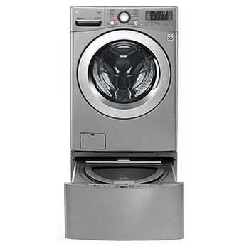 إل جي ™TWINWash ، غسالة ومجففة، 21.5/10 كجم، محرك يعمل بالدفع المباشر 6 حركات، تقنية ™TrueSteam، تقنية ThinQ1