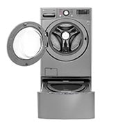 LG إل جي ™TWINWash ، غسالة ومجففة، 21.5/10 كجم، محرك يعمل بالدفع المباشر 6 حركات، تقنية ™TrueSteam، تقنية ThinQ, F0K2CHK2T2_FF70E1UDNK12, thumbnail 3