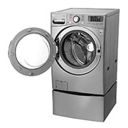 LG إل جي ™TWINWash ، غسالة ومجففة، 21.5/10 كجم، محرك يعمل بالدفع المباشر 6 حركات، تقنية ™TrueSteam، تقنية ThinQ, F0K2CHK2T2_FF70E1UDNK12, thumbnail 9
