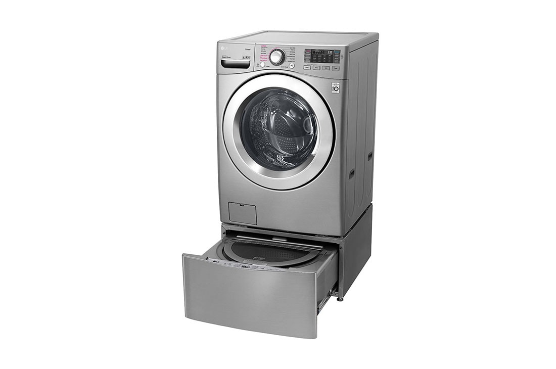 LG إل جي ™TWINWash ، غسالة ومجففة، 21.5/10 كجم، محرك يعمل بالدفع المباشر 6 حركات، تقنية ™TrueSteam، تقنية ThinQ, F0K2CHK2T2_FF70E1UDNK12, thumbnail 7