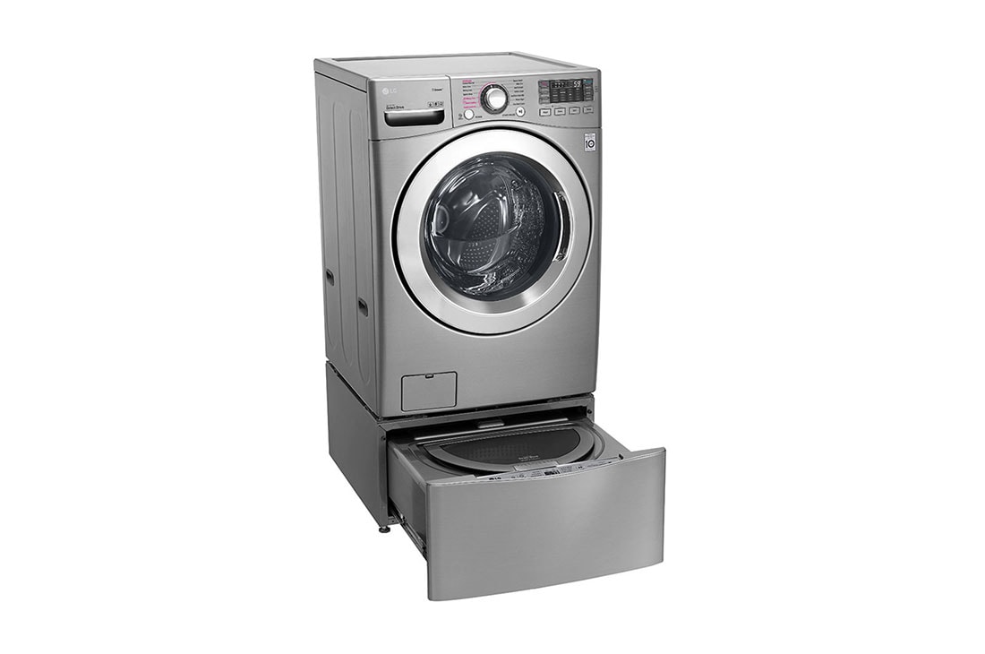 LG إل جي ™TWINWash ، غسالة ومجففة، 21.5/10 كجم، محرك يعمل بالدفع المباشر 6 حركات، تقنية ™TrueSteam، تقنية ThinQ, F0K2CHK2T2_FF70E1UDNK12, thumbnail 8