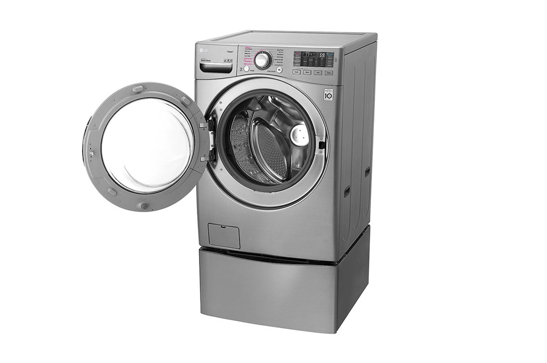 LG إل جي ™TWINWash ، غسالة ومجففة، 21.5/10 كجم، محرك يعمل بالدفع المباشر 6 حركات، تقنية ™TrueSteam، تقنية ThinQ, F0K2CHK2T2_FF70E1UDNK12, thumbnail 9