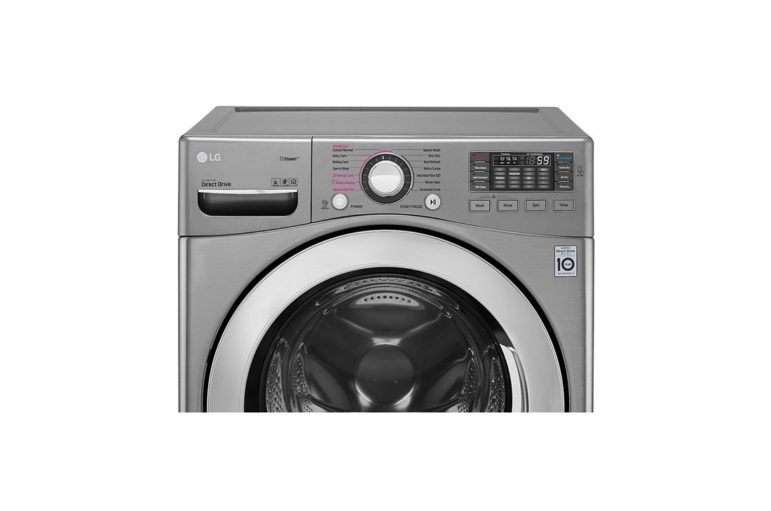 LG إل جي ™TWINWash ، غسالة ومجففة، 21.5/10 كجم، محرك يعمل بالدفع المباشر 6 حركات، تقنية ™TrueSteam، تقنية ThinQ, F0K2CHK2T2_FF70E1UDNK12, thumbnail 4