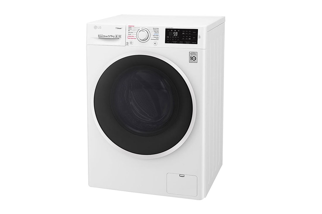 LG غسالة ومجففة، 5/9 كجم، محرك يعمل بالدفع المباشر 6 حركات، تقنية العمل بالبخار، إمكانية إضافة قطع الغسيل، تقنية ThinQ, F4J6VGP2W, thumbnail 2