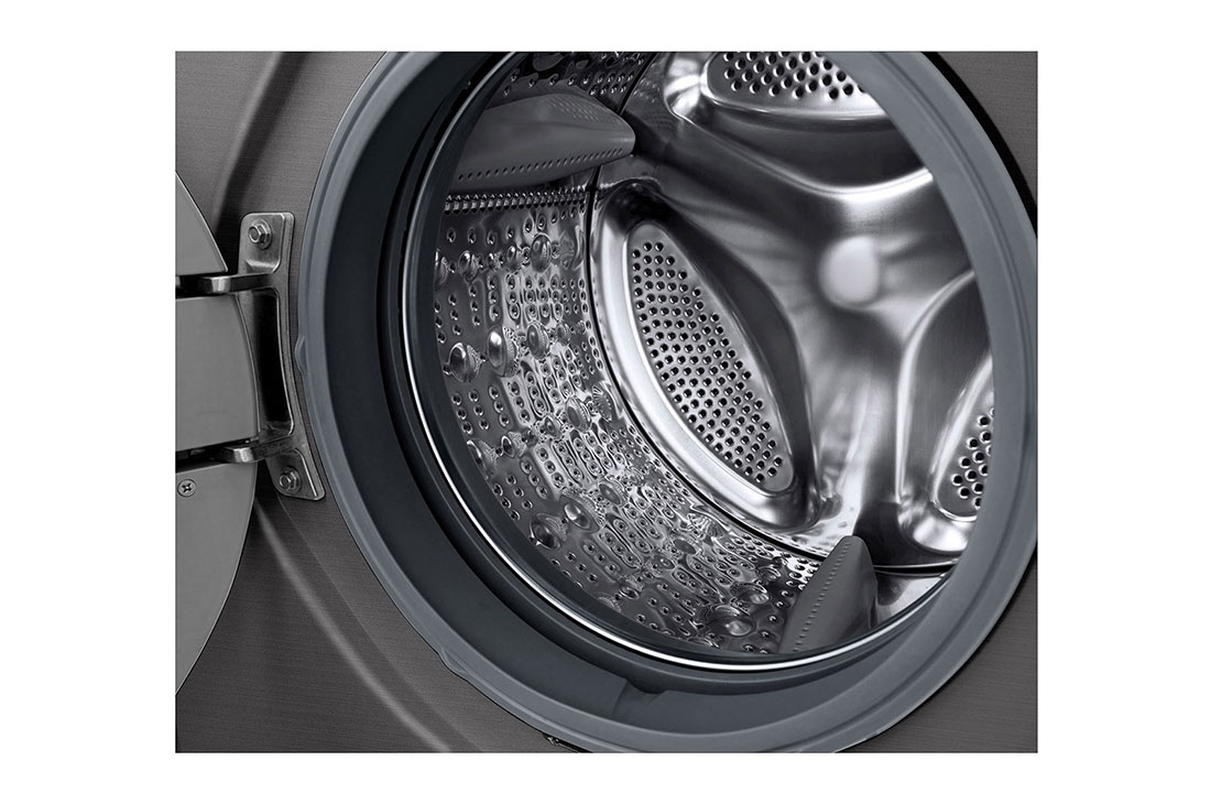 LG  غسالة تحميل أمامي 8كجم، محرك الدفع المباشر 6 حركات, تقنية العمل بالبخار, FH4G6TDY6, thumbnail 4