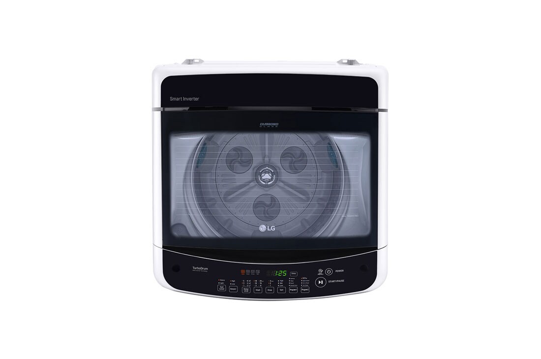 LG غسالة تحميل علوي 12 كغم لون أبيض TurboDrum من إل جي, T1788NEHTA, thumbnail 4