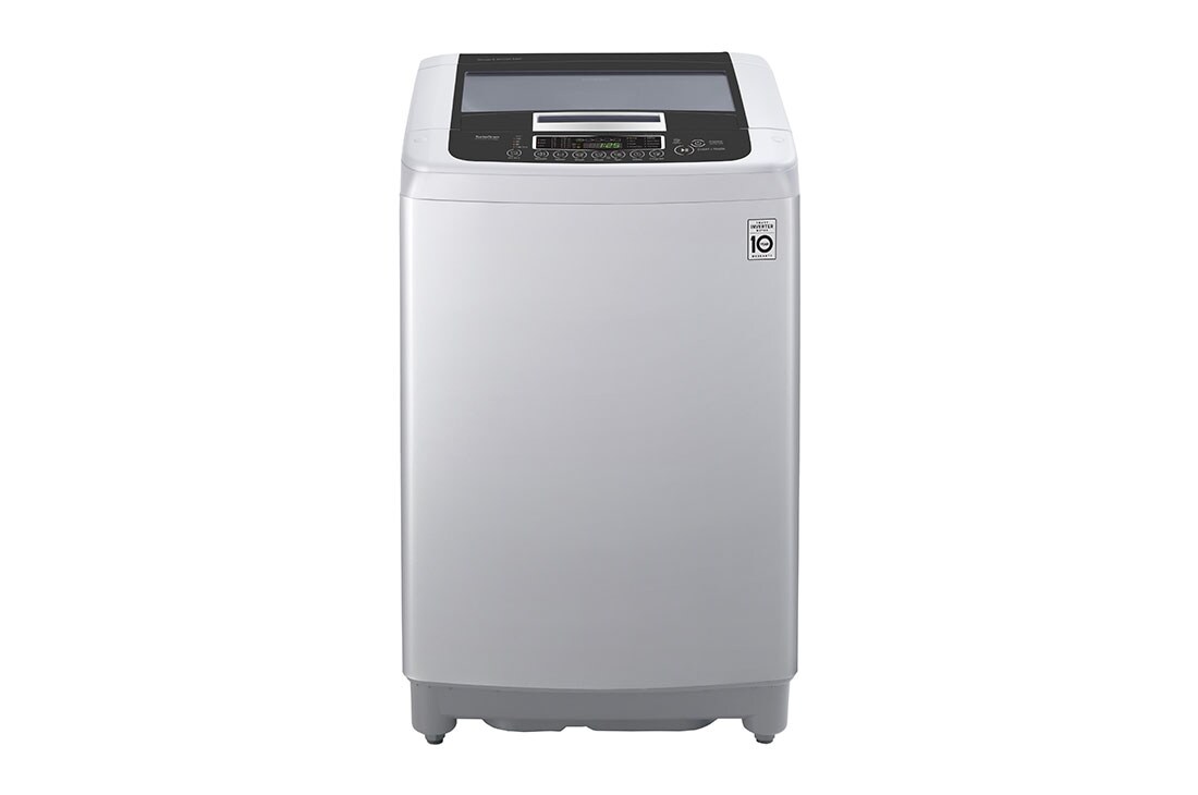 LG غسالة تحميل علوي سعة 13 كجم لون سلفر، العاكس الذكي, T1369NEHTF