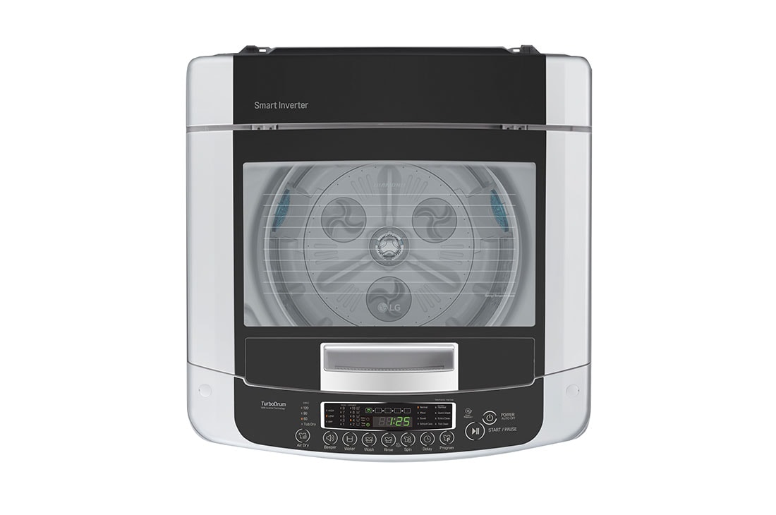 Lg غسالة تحميل علوية 13 كجم Br لون سلفر العاكس الذكي Br Smart Diagnosis Turbodrum Lg الإمارات