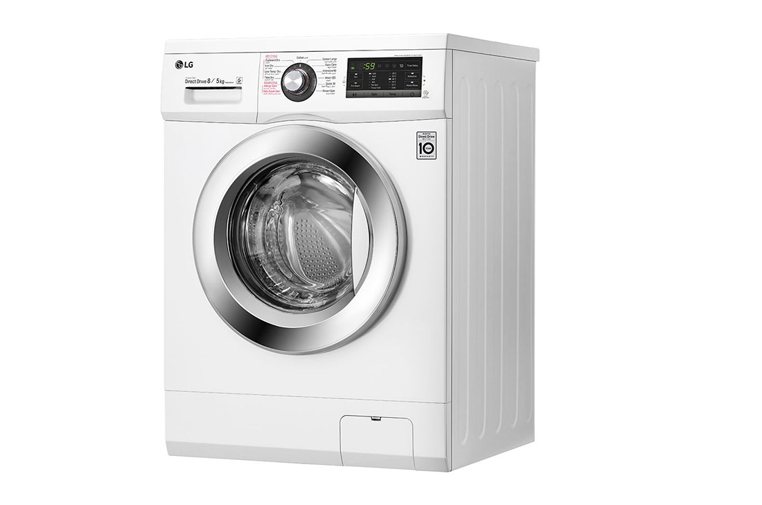 LG غسالة ومجففة لون أبيض حجم 8 كجم من إل جي, غسالة ومجففة، 5/8 كجم، محرك الدفع المباشر بتقنية الست حركات، تقنية العمل بالبخار، تقنية التشخيص الذكي™, FH4G6TDG2, thumbnail 14
