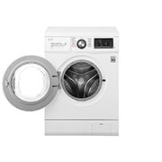 LG غسالة ومجففة لون أبيض حجم 8 كجم من إل جي, غسالة ومجففة، 5/8 كجم، محرك الدفع المباشر بتقنية الست حركات، تقنية العمل بالبخار، تقنية التشخيص الذكي™, FH4G6TDG2, thumbnail 2