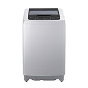 LG غسالة تحميل علوي سعة 9 كجم لون سلفر، العاكس الذكي, front view, T1369NEHTF, thumbnail 1