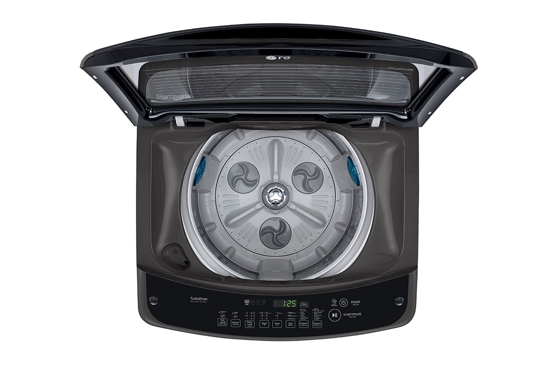 LG غسالة تحميل علوي 18 كغم لون أسود تحكم ذكي في العاكس, T1866NEHT2, T18665NEHT2, thumbnail 4