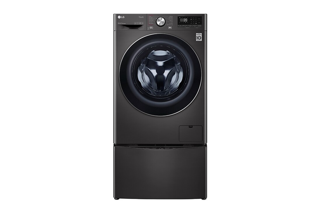LG ™TWINWash من إل جي، غسالة 12 كجم، دفع مباشر بتقنية الذكاء الاصطناعي™، محرك لدفع المباشر 6حركات، تقنية البخار™، تقنية ThinQ, F4V9RWP2E_F8K5XNK9, F4V9RWP2E_F8K5XNK9, thumbnail 2