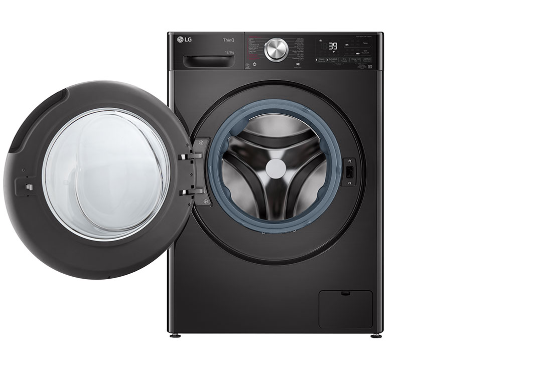 LG غسالة ونشافة 12/8 كجم بتقنية TurboWash 360 من إل جي, مفتوحة من الأمام, F4V9BCP2EE5, thumbnail 2