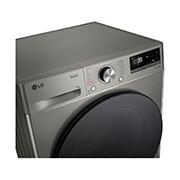 LG غسالة إل جي حجم 11 كجم لون فضي مع تقنية Steam, Top_Left_Panel_Detail, F4V5EYLYP, thumbnail 3