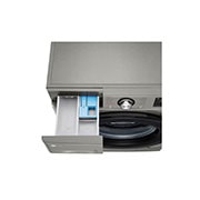 LG غسالة فيفاتشي من إل جي حجم 9 كيلو لون بلاتنيم, Top open draw, F4R3VYG6P, thumbnail 7