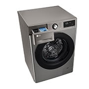 LG غسالة فيفاتشي من إل جي حجم 9 كيلو لون بلاتنيم, Top Right with Draw , F4R3VYG6P, thumbnail 9