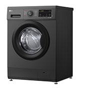 LG غسالة تحميل أمامي، 9كجم، محرك الدفع المباشر 6 حركات, Right side view, F4J3VYG6J, thumbnail 10