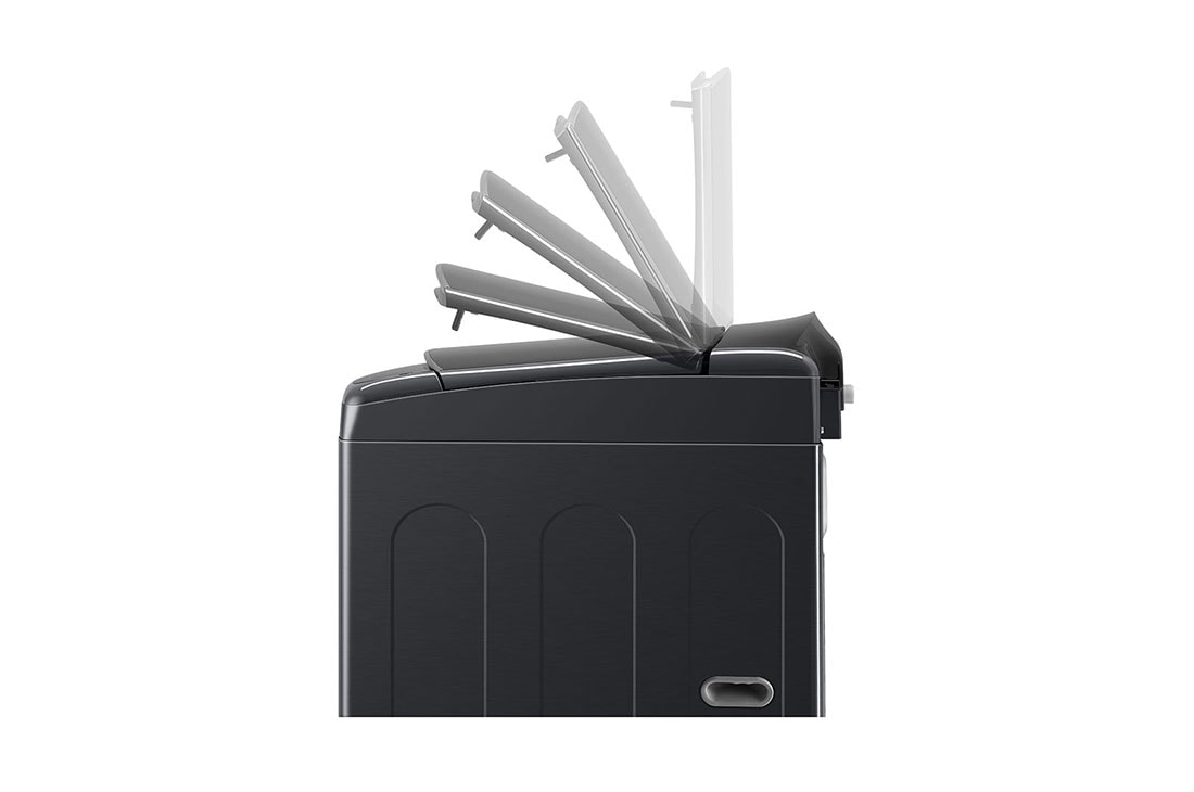 LG غسالة تعبئة علوية سعة 17.5 كجم ، لون فضي من إل جي, Door Soft closing view, T18H9EFHTP, thumbnail 7