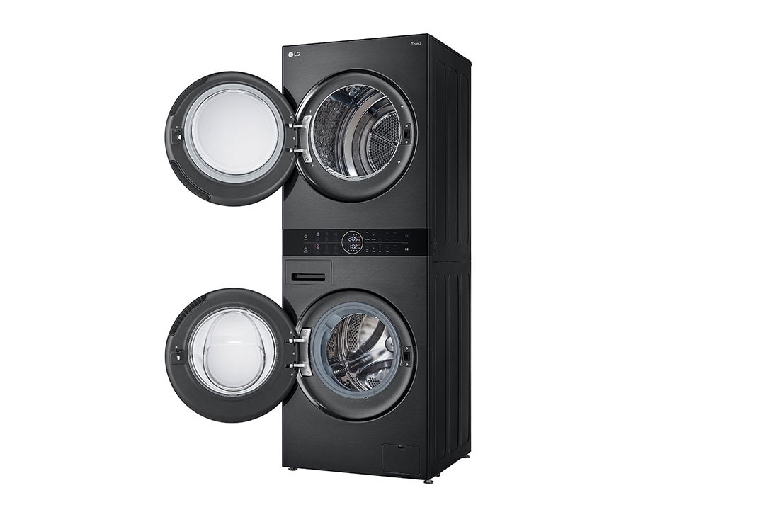 LG إل جي Washtower غسالة سعة 12 كجم ومجففة سعة 10 كجم, Right side full open view, W4W8BVKKZHM, thumbnail 13