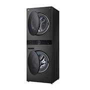 LG إل جي Washtower غسالة سعة 12 كجم ومجففة سعة 10 كجم مع تطبيق إل جي ThinQ, Right side open view, W4W8BVPKZHM, thumbnail 12