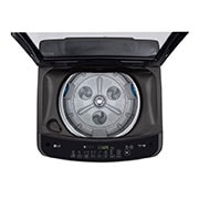 LG غسالة إل جي سعة 13 كجم ذات التحميل العلوي لون أسود المزودة بمحول ذكي, Top View, T1388NEHV2, thumbnail 4