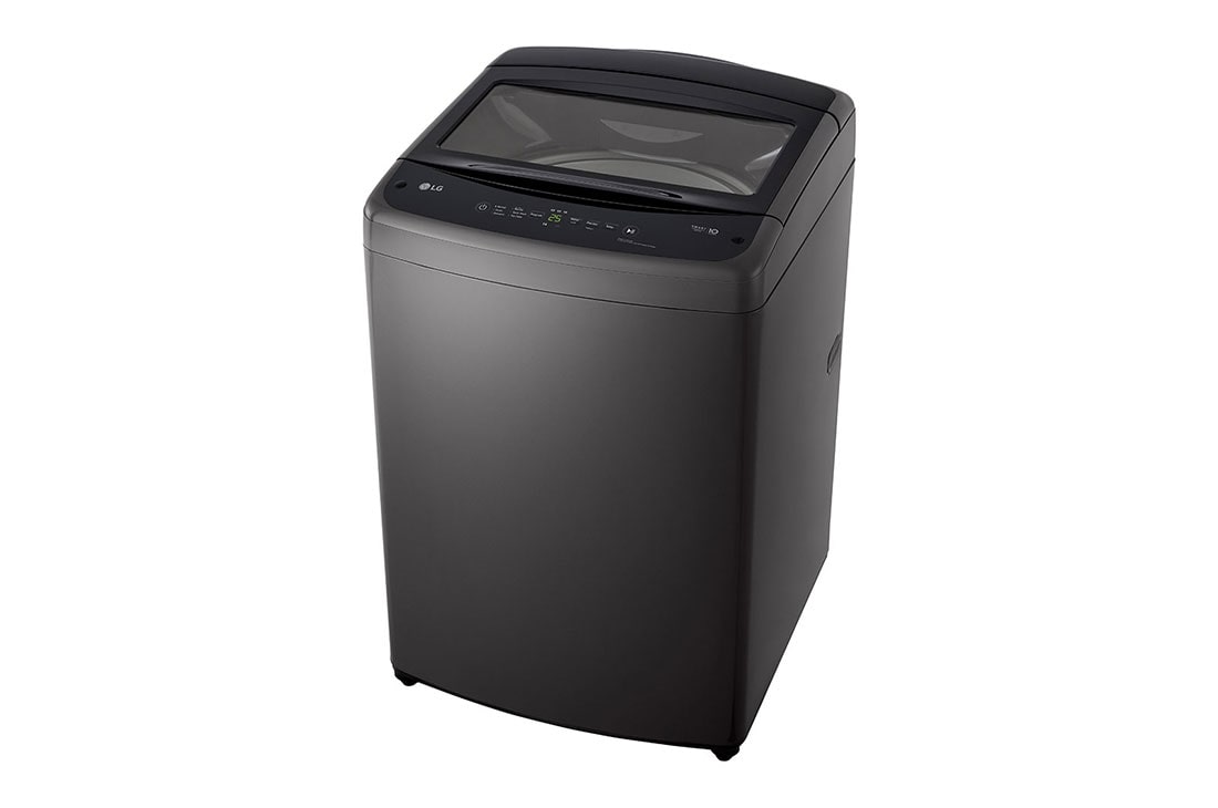LG غسالة فتحة علوية حجم 15 كجم مع Smart Inverter وحوض Turbo Drum, right side perspective, T18V1NDHT2C, thumbnail 12