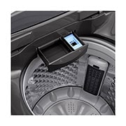 LG غسالة فتحة علوية حجم 15 كجم مع Smart Inverter وحوض Turbo Drum, Door detail view, T18V1NDHT2C, thumbnail 5