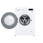 LG غسالة أمامية التعبئة سعة 8 كجم مع محرك Inverter Direct Drive بـ 6 حركات, front door open view, F2Y1TYP3W, thumbnail 2