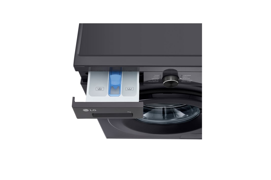 LG جديد غسالة سعة 7 كجم تحميل أمامي بمحرك الدفع المباشر، 6 حركات لغسيل قوي، تنظيف الحوض، وتشخيص ذكي 2025, F2Y1HYP6J, thumbnail 7