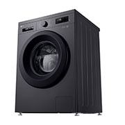 LG جديد غسالة سعة 8 كجم تحميل أمامي بمحرك الدفع المباشر، 6 حركات لغسيل قوي، تنظيف الحوض، وتشخيص ذكي 2025, perspective view, F2Y1TYP6JP, thumbnail 9