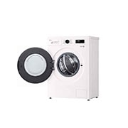 LG جديد غسالة سعة 7 كجم تحميل أمامي بمحرك الدفع المباشر، 6 حركات لغسيل قوي، تنظيف الحوض، وتشخيص ذكي 2025, 10_VB-F_7kg_EssenceWhite_F2Y1HYP65P_F2Y1HS6W_RA_RightSideOpen_slim, F2Y1HYP65P, thumbnail 10