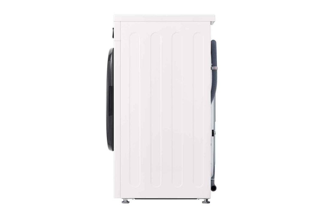 LG جديد غسالة سعة 7 كجم تحميل أمامي بمحرك الدفع المباشر، 6 حركات لغسيل قوي، تنظيف الحوض، وتشخيص ذكي 2025, 13_VB-F_7kg_EssenceWhite_F2Y1HYP65P_F2Y1HS6W_RA_Side_slim, F2Y1HYP65P, thumbnail 13