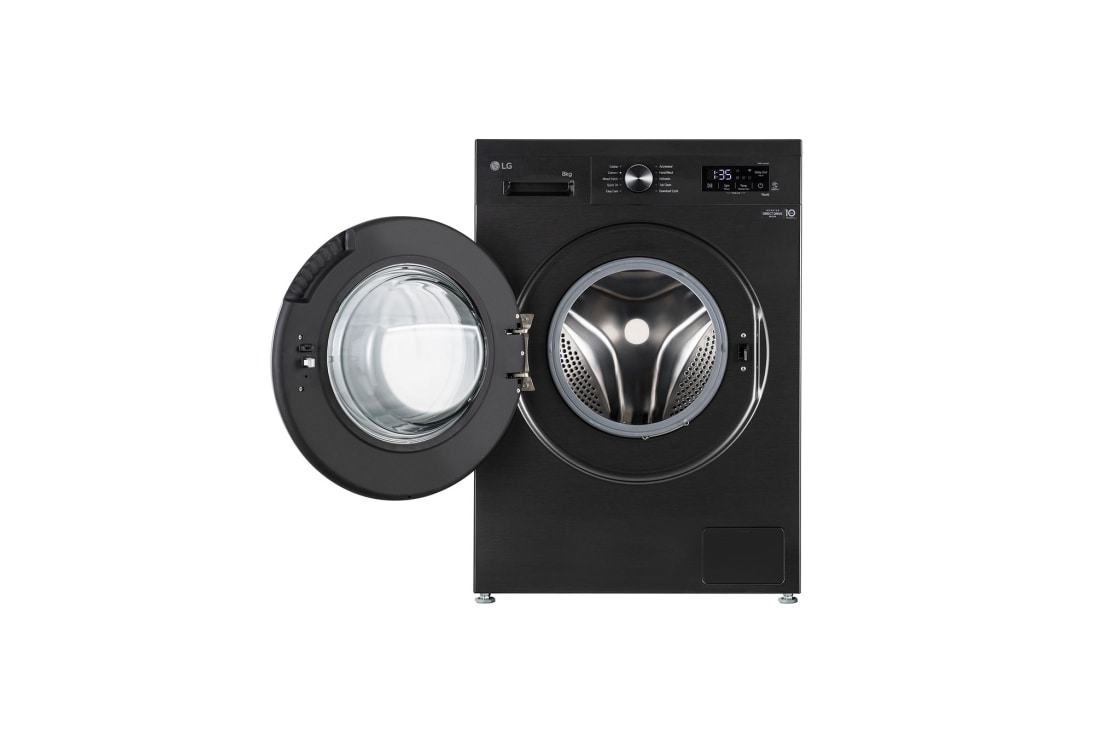 LG غسالة سعة 8 كجم تحميل أمامي,  Steam™، محرك الدفع المباشر 6 حركات، تشخيص ذكي, LVF0800PBPC., thumbnail 2