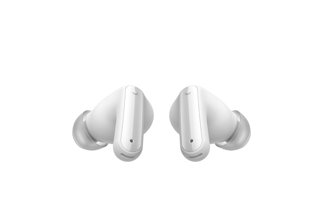 LG TONE Free FP8 - سماعات أذن لاسلكية بتقنية UVnano محسّنة لإلغاء الضوضاء, 'منظر خلفي بزاوية منخفضة 45 درجة لسماعتي الأذن., TONE-FP8W, thumbnail 8