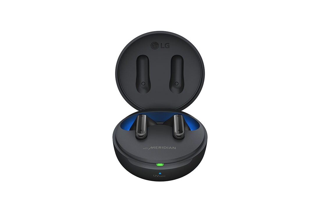 LG سماعات أذن لاسلكية محسّنة لإلغاء الضوضاء, 'يُفتح منظر أمامي للحامل وتطفو وسادات الأذن., TONE-FP8, thumbnail 2