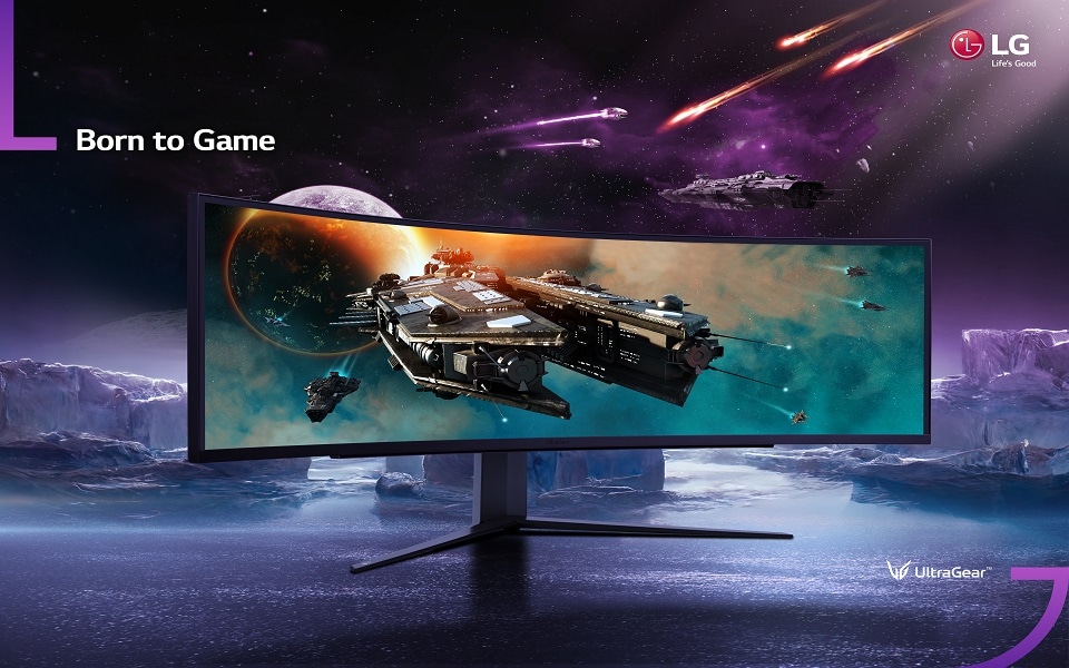 LG UltraGear 49 inch curved gaming monitor 49GR85DC