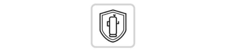 The 5th generation inverter compressor is surrounded by a shield represented by lines.