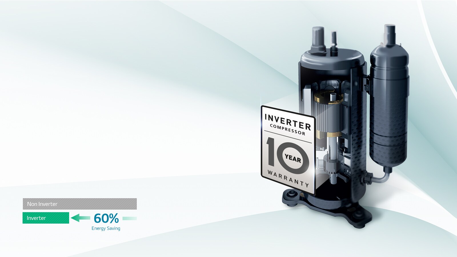 Inverter Compressor with 10 Year Warranty1
