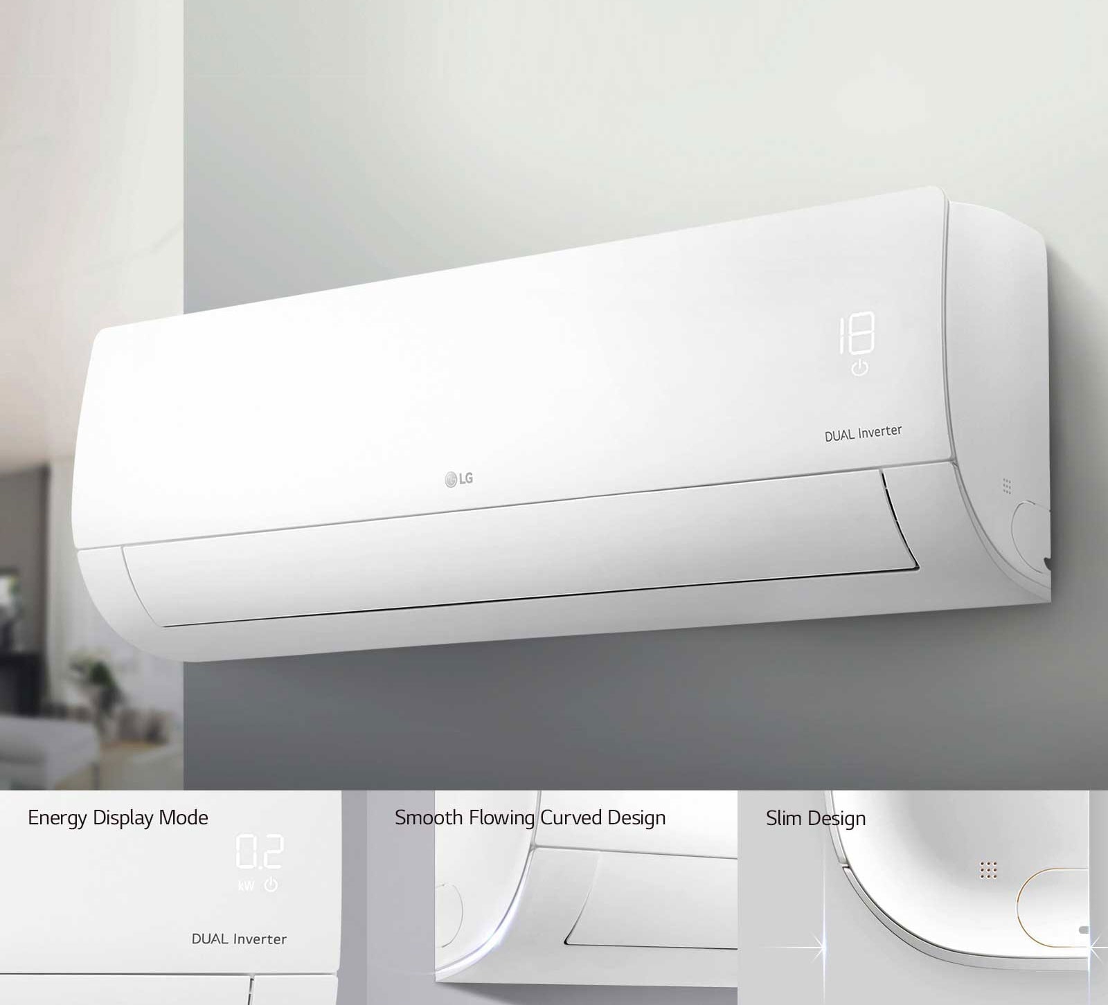 lg 1hp dual cool ac