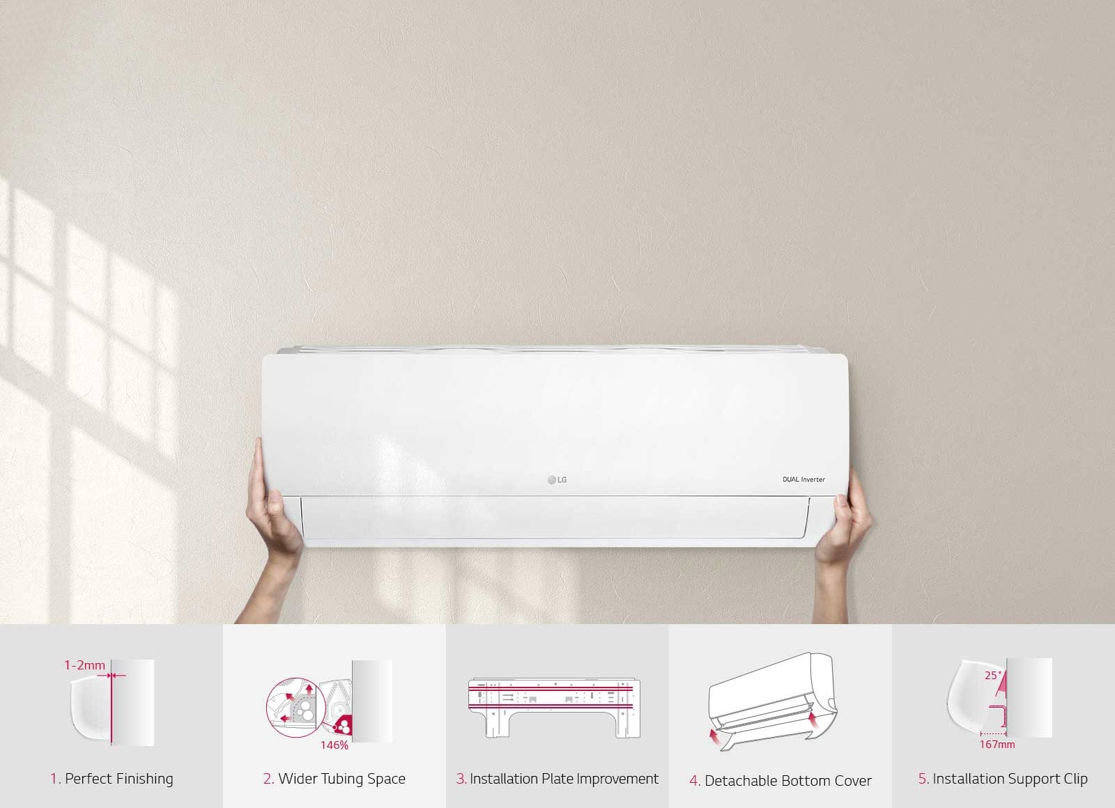 LG 1HP DUALCOOL Inverter Air conditioner