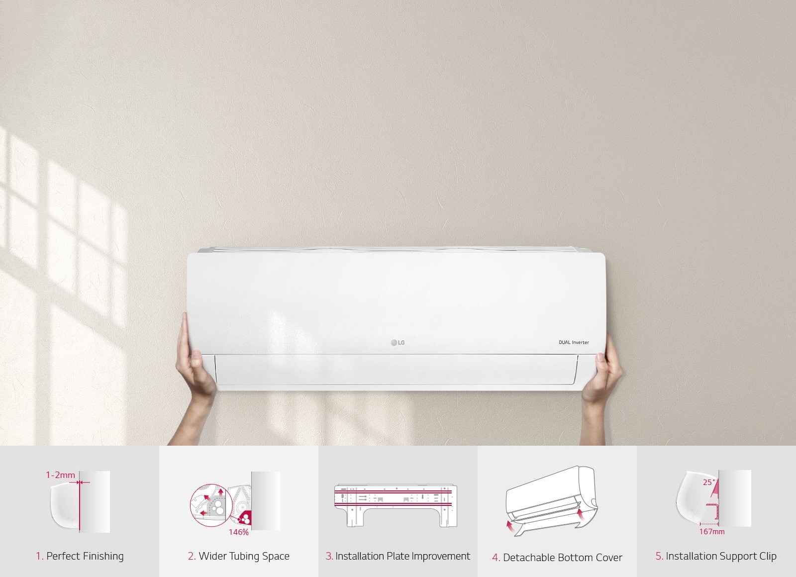 LG 1.5HP DUALCOOL Inverter Air conditioner